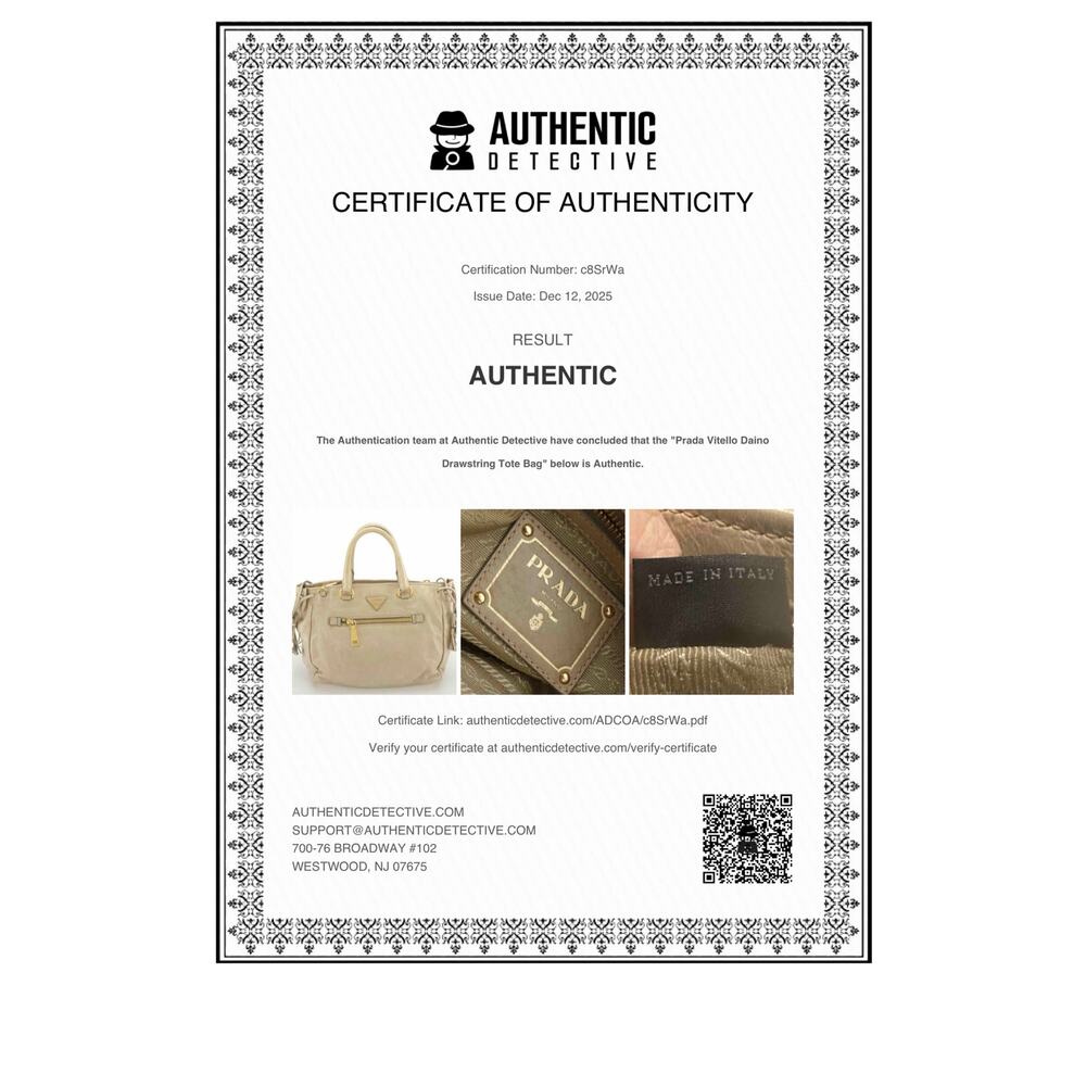 Authenticated Prada Drawstring Crinkled Leather P… - image 2